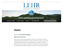 Tablet Screenshot of lehrinsuranceagency.com